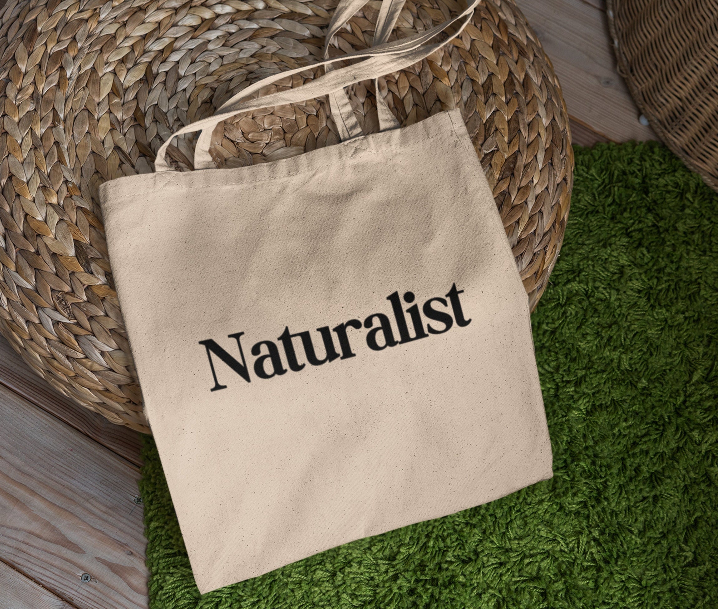 Naturalist Tote, Aesthetic Tote, Minimalist Aesthetic, Art Tote, Simple Tote, Artsy Tote, Canvas