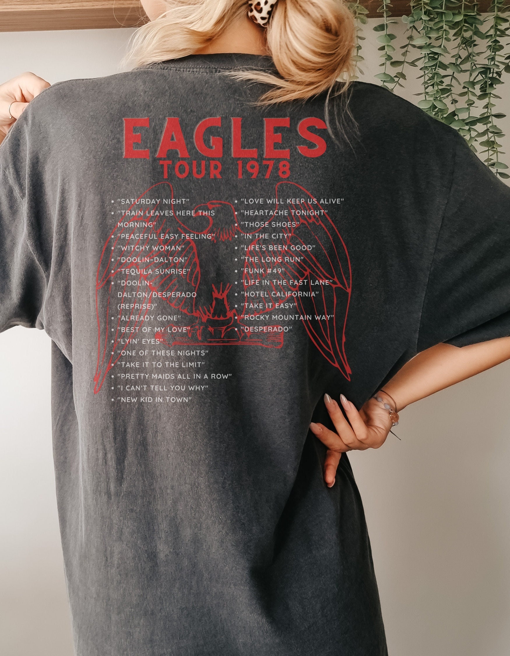 Hotel California Eagles Band Awesome Retro Vintage 90s shirt
