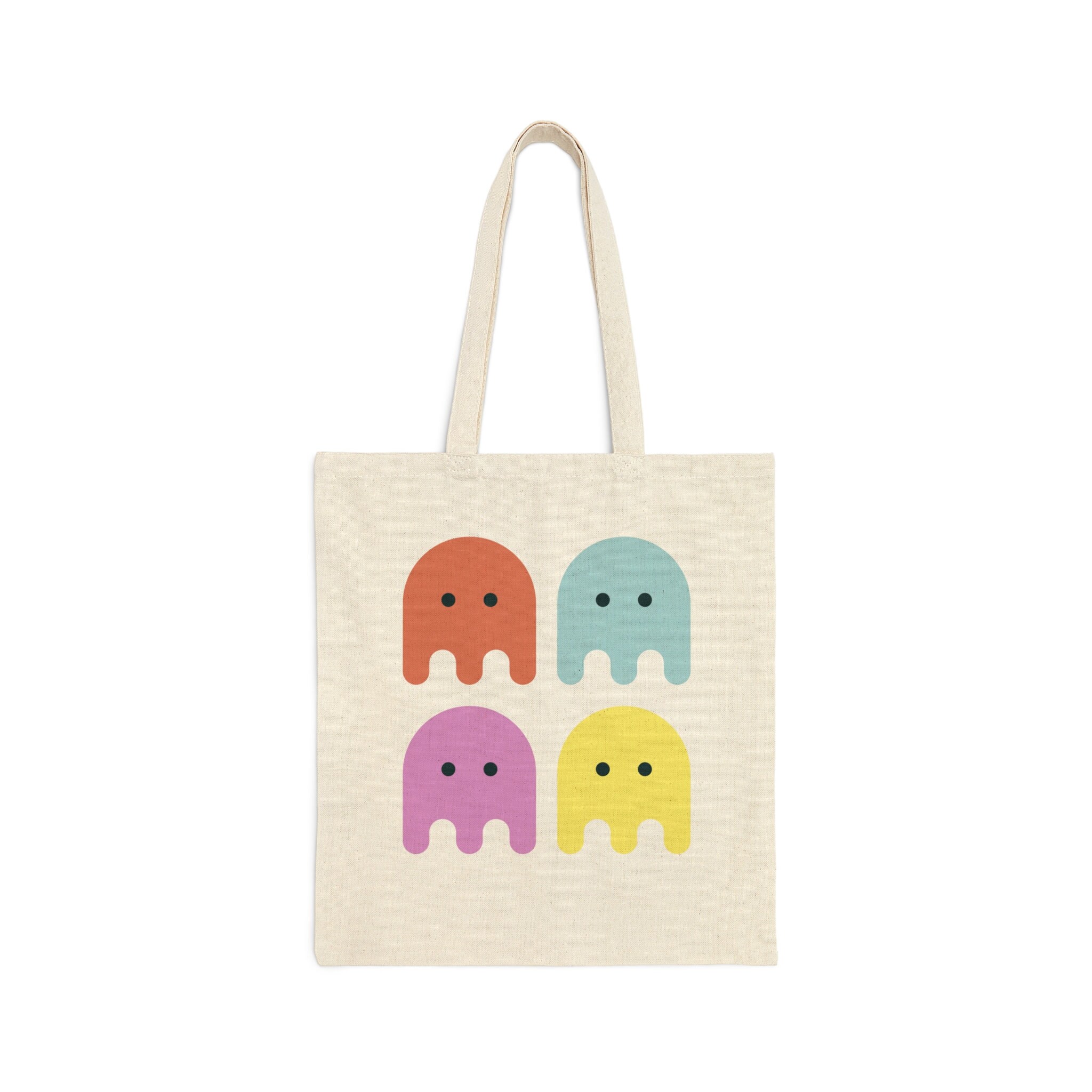 Pacman Ghost Tote Pacman Bag Aesthetic Tote Cute Ghost - Etsy