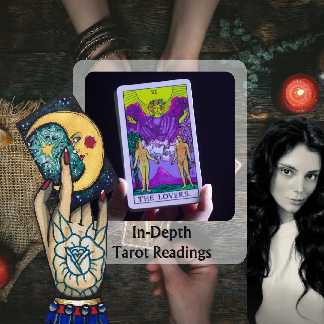 thumbnail image 2 of Comprehensive Spiritual Tarot Energy Reading - Insight, Clarity & Personal Growth Tools, Healing Guidance 2 of 6