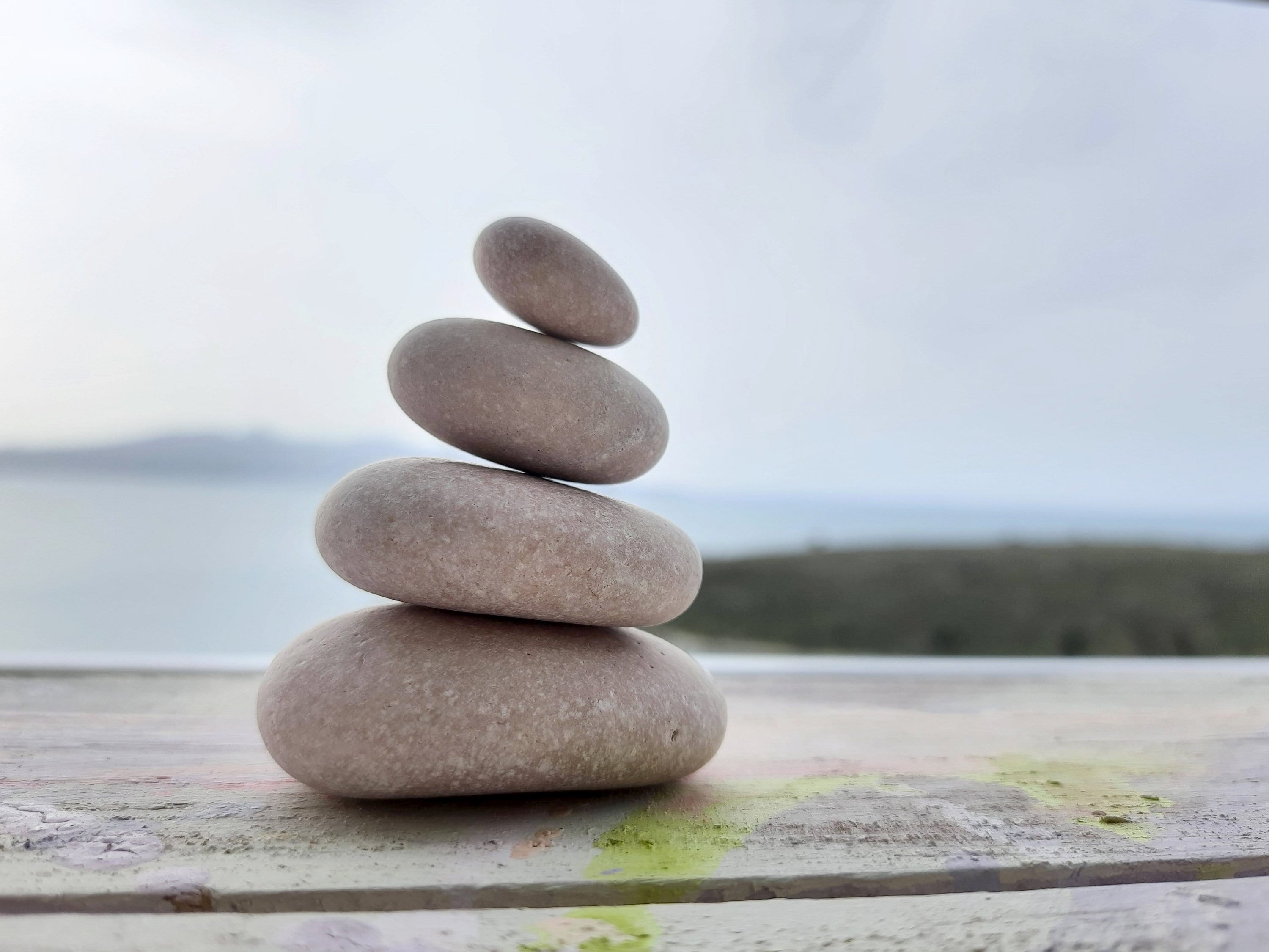 Equilibrio de piedra como yoga rocas marinas jónicas Etsy