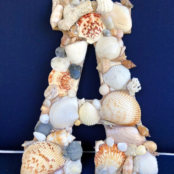 Handmade Wooden Seashell Letters