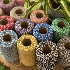 Baker's Twine - 10m-100m length - choice of colour & some metallic!