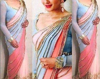 half saree for wedding party