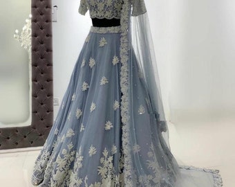 netted lehenga designs