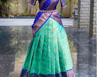 Designer Pattu Langa - Etsy