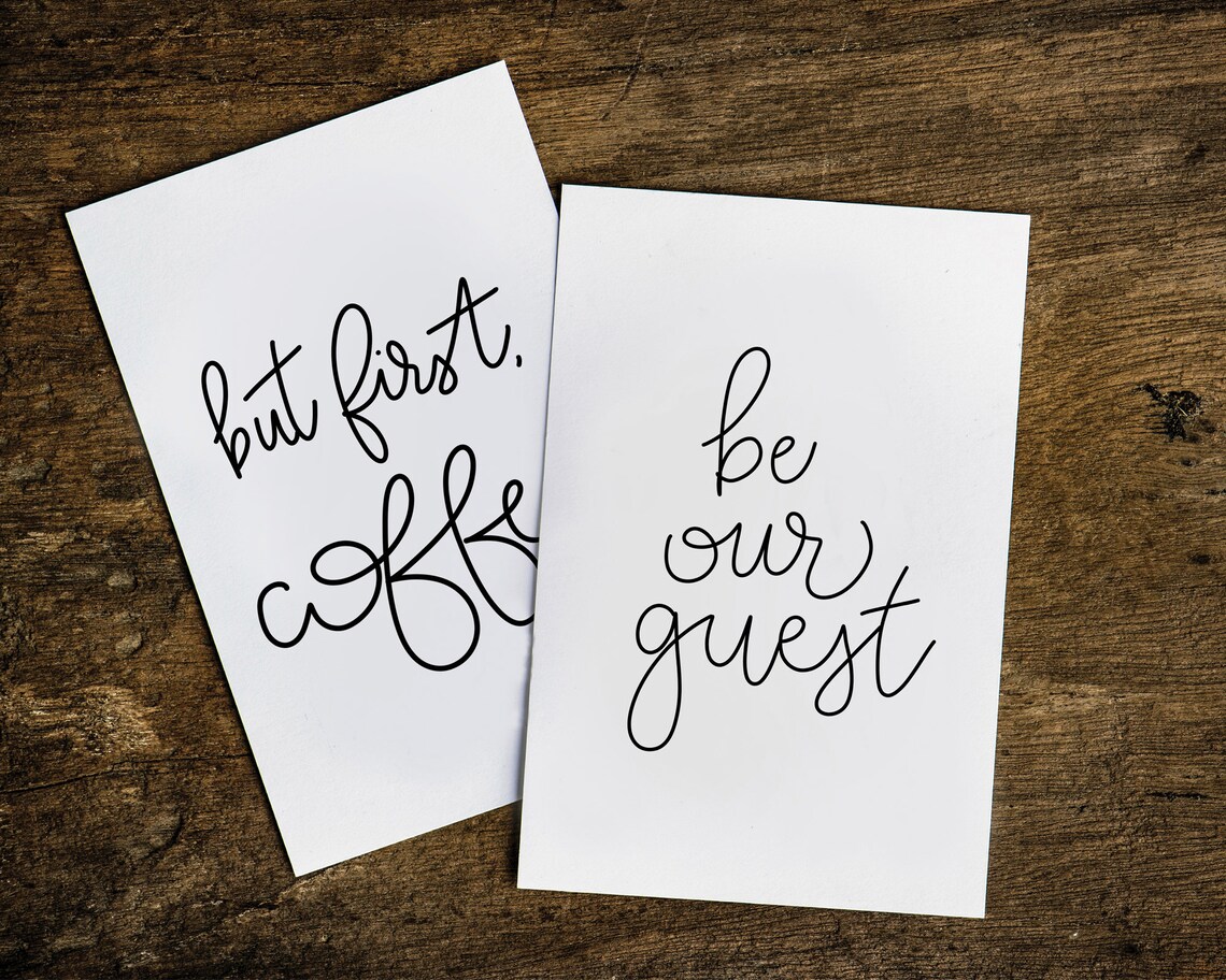Printable Art Be Our Guest Printable Poster Instant - Etsy