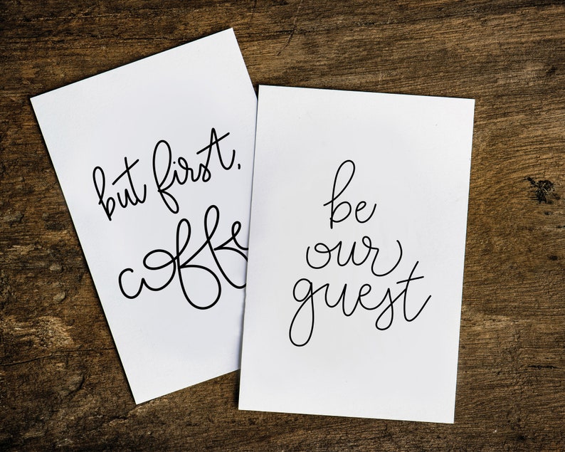 Printable Art Be Our Guest Printable Poster Instant - Etsy