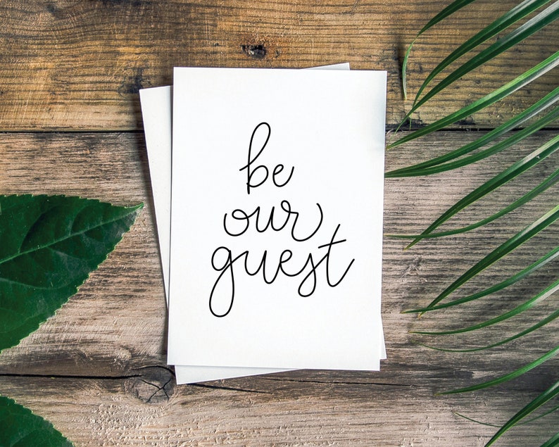 Printable Art Be Our Guest Printable Poster Instant - Etsy
