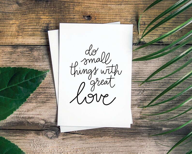 Printable Art, Do Small Things With Great Love, Printable Poster ...