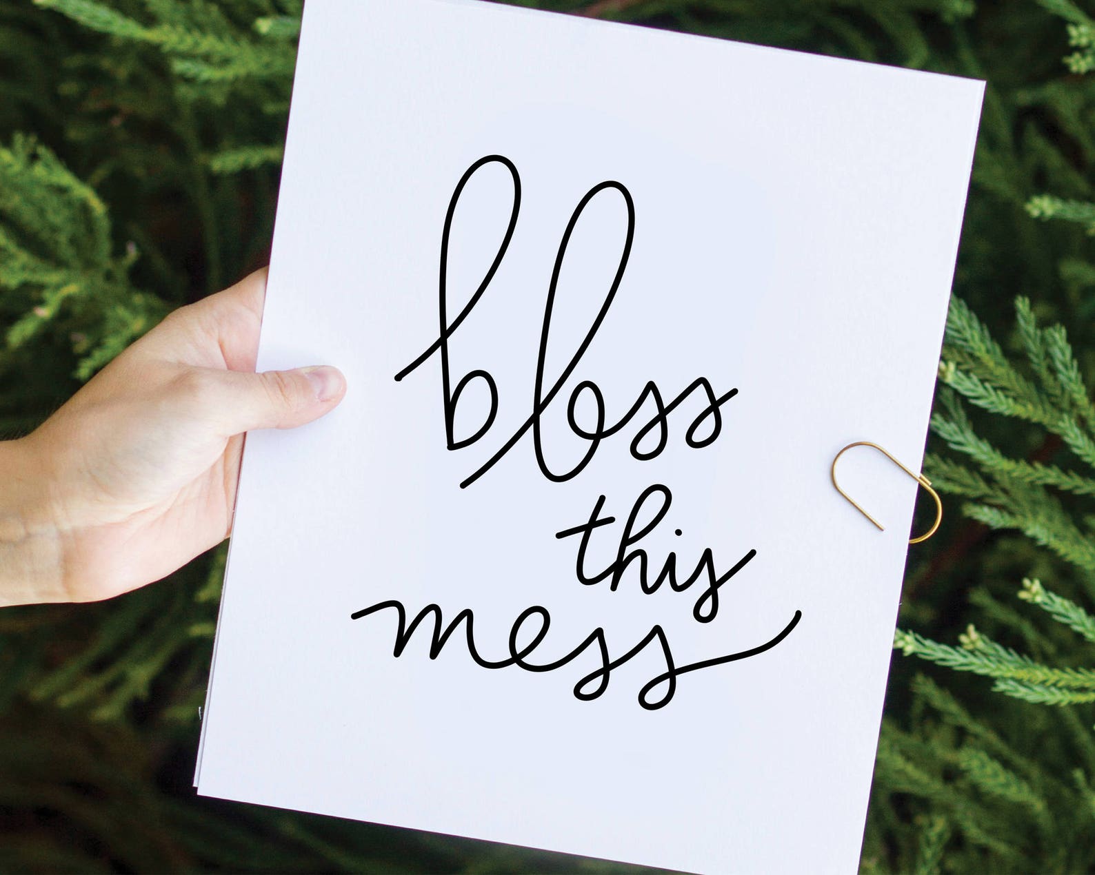 Printable Art Bless This Mess Printable Poster Instant - Etsy