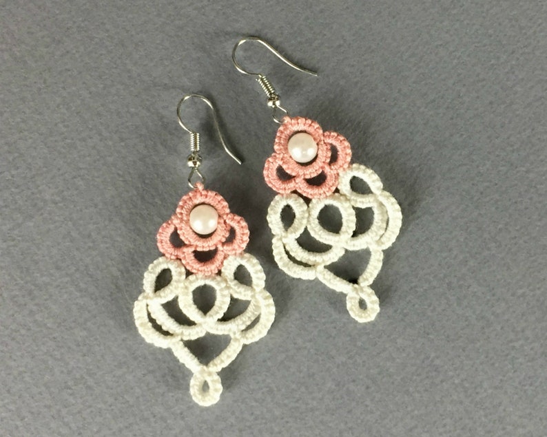 Needle Tatting PDF Pattern & Video Tutorial of Twocolored Etsy