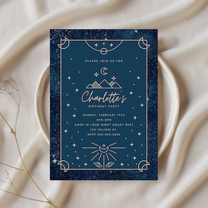 ACOTAR Night Court Einladung Einladung | Sofortdownload | Bearbeitbare Vorlage
