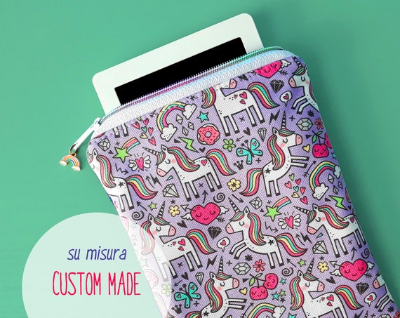 Case for Kindle and Kobo With Unicorns and Rainbows, Ereader
