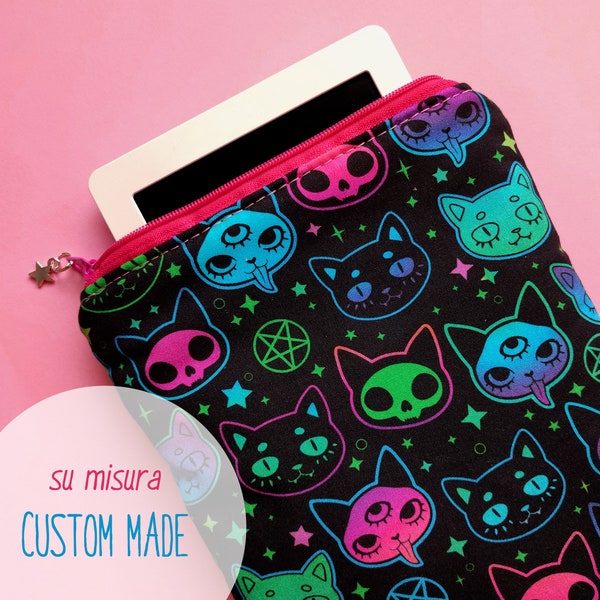 Funda Ebook Reader con Gatos de Halloween, Funda para Kindle 2022 y Paperwhite, Funda para Kobo Clara 2E Nia, Tolino y Pocketbook