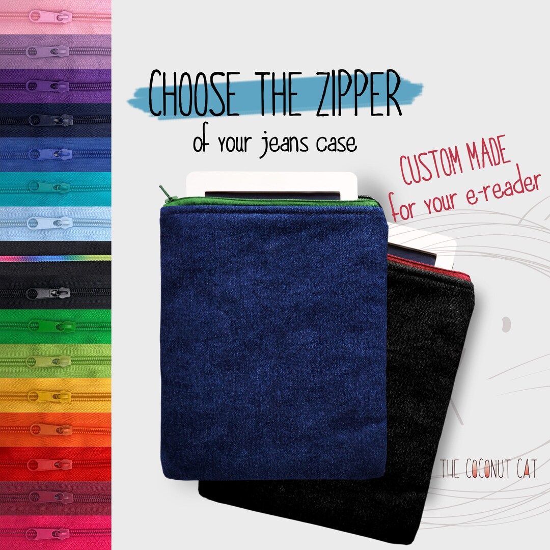 Minimalist Ereader Sleeve With Zipper, Kindle Oasis Paperwhite Voyage