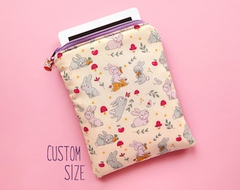 Kindle Kobo Tolino Bunny Hülle, Reißverschlusshülle Paperwhite Oasis Clara 2E Nia Libra Pocketbook Nook Storytel Onyx Boox