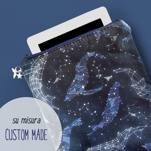 Étui Kindle avec des baleines parmi les étoiles, couverture pour Kobo Clara HD et Nia avec constellations, étui Kindle Paperwhite 2021, cadeau astronomie