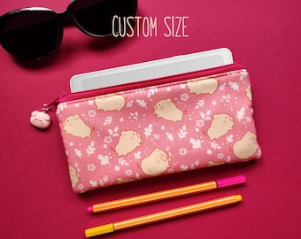 Sleeve for Onyx Boox Palma, Bigme Hibreak Pro, InkPalm Mini, Nintendo 3DS, Miyoo Mini Plus, Retroid Pocket, eyeglasses pencil case with pigs