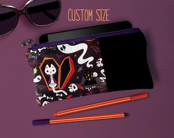 Sleeve for Onyx Boox Palma, Bigme Hibreak, Inkpalm Mini, Miyoo Mini Plus, Retroid Pocket, Game Boy, 3DS case with Halloween vampire cat
