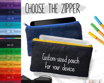 Padded sleeve for Onyx Boox Palma, Bigme Hibreak, Inkpalm Mini, Miyoo Mini Plus, Retroid Pocket, Game Boy, Nintendo 3DS, jeans glasses pouch