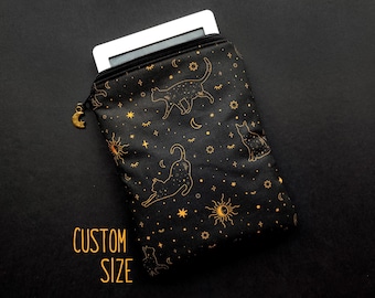 Case for Kindle and Kobo with cats and stars, ereader sleeve for Libra Colour and Clara BW, Paperwhite Tolino Pocketbook Nook Storytel cover