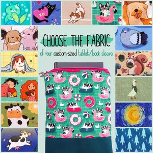 Kobo Elipsa, Kindle Scribe Colorsoft, iPad Mini 7, Buchhülle mit Reißverschluss, Katzen, Hunde, Kaninchen, Eichhörnchen, Igel