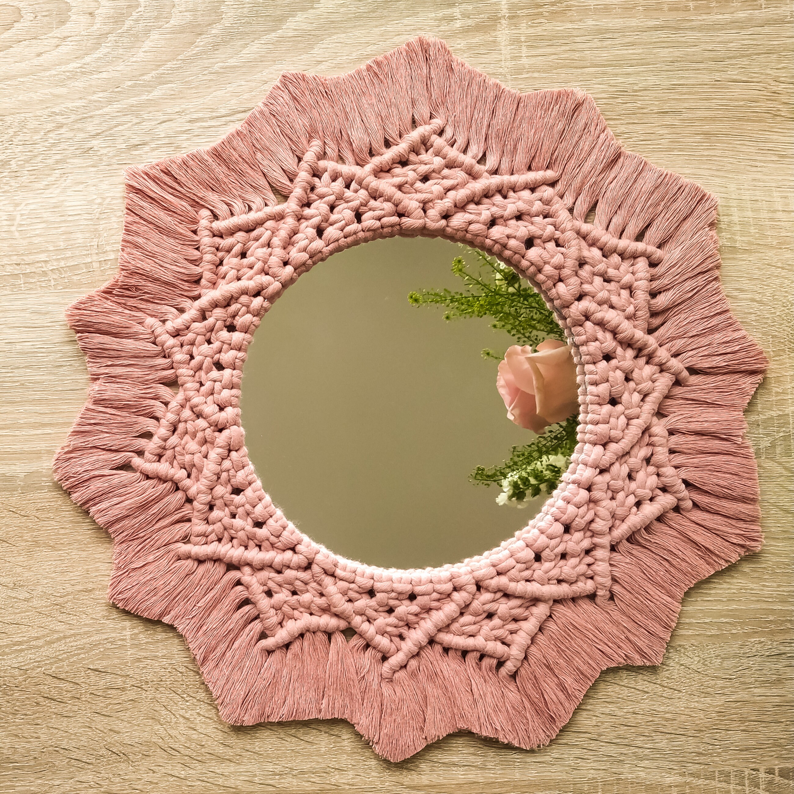 Miroir Macramé Mandala