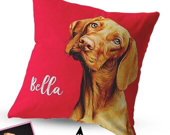 Custom Dog Pillow - Personalized Pet Pillow with Photo of Your Dog