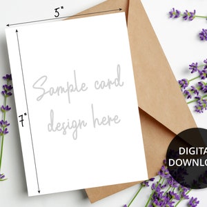 Printable Birthday Card, Printable Floral Birthday Card, Digital ...