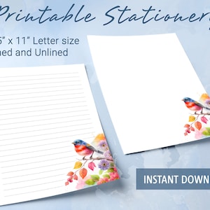 Schönes liniertes Papier zum Ausdrucken, Briefpapier zum ausdrucken, Briefpapier, liniertes Papier zum Ausdrucken