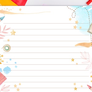 Printable Stationery for Kids, Printable Writing Paper for Back to ...