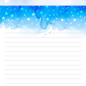 Printable Stationery Lined Paper Happy Independence Day of America ...