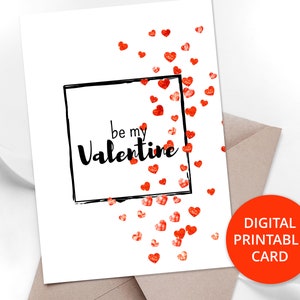 Printable Valentines Day Card, Valentine Greeting Card Printable ...