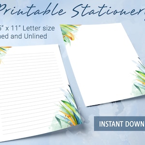 Papel rayado imprimible con fondo natural, papel para escribir imprimible, plantilla de Goodnotes