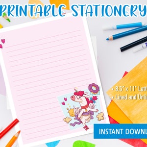 Printable Stationery for Kids, Printable Letter Writing With Roller ...