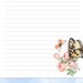 Butterfly Printable Stationery, Letter Writing Stationery, Lined and ...