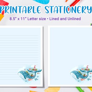 Printable Stationery for Kids, Printable Letter Writing With Cute ...