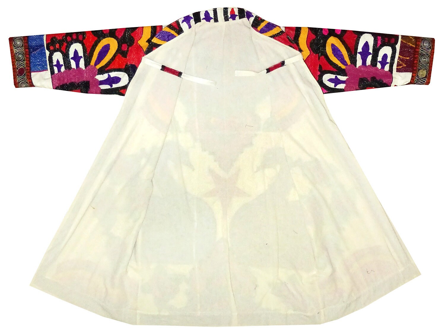 Traditional Silk Embroidered Uzbek Chapan Light Coat Kaftan | Etsy