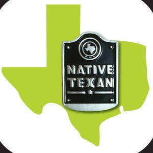 Broche émail native Texan