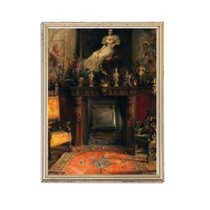 Vintage Still Life Painting | Oil Interior Decoration Painting | Antique Woman Portrait Painting | 19th Century Art Print | PRINTABLE art