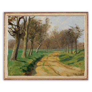 Vintage Trees Painting | Antique Forest Artwork | Classic Landscape Nature Poster | 19th Century Art Print | PRINTABLE art