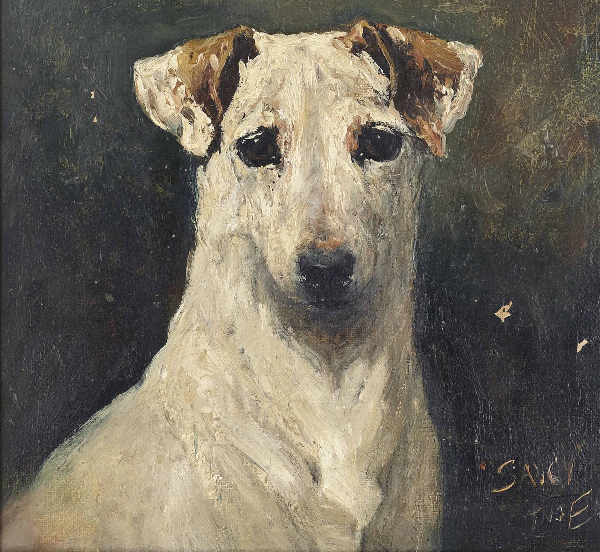 ヴィンテージ犬の肖像画 | アンティーク動物のポーズアートワーク