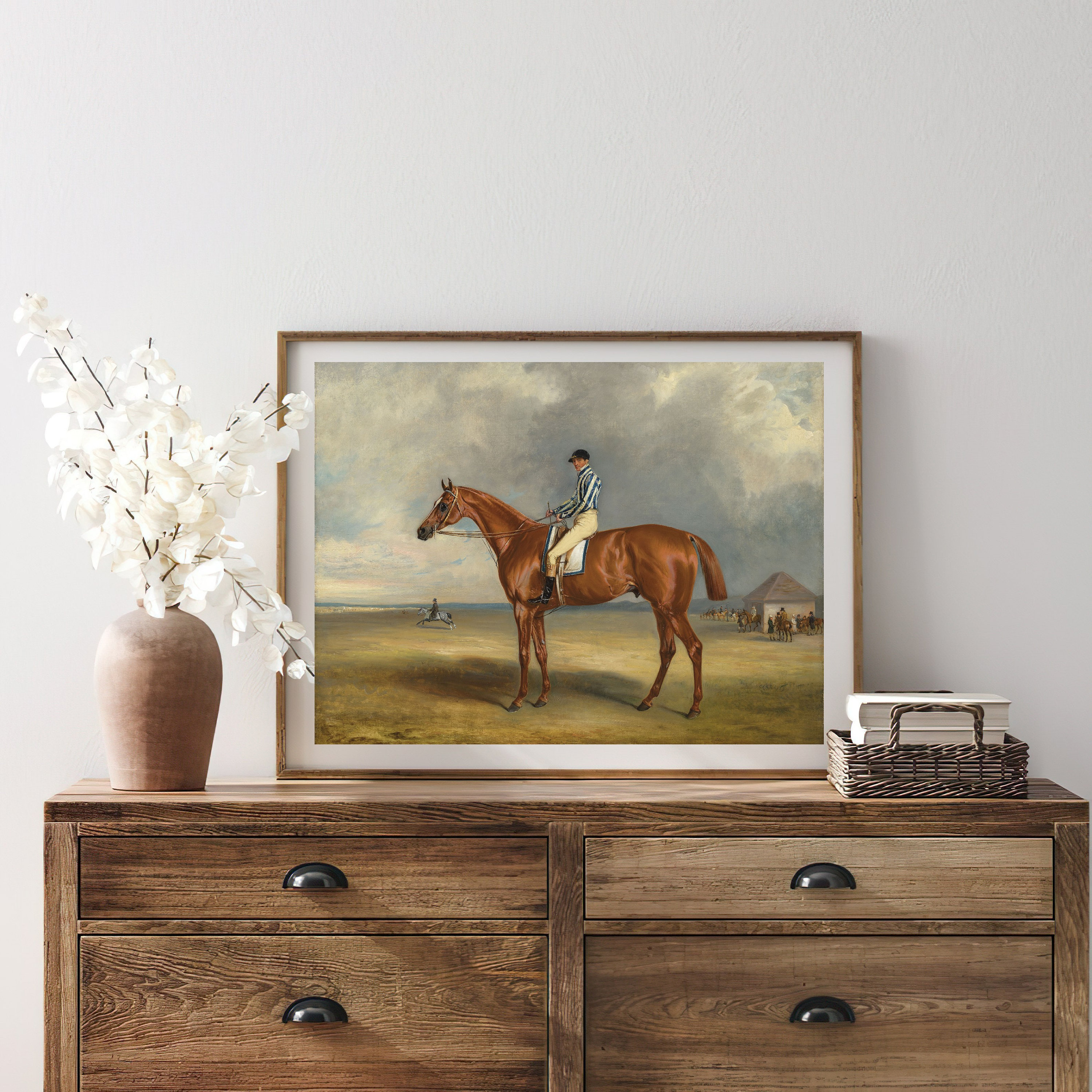 Vintage Horse Rider Painting | Antique Equestrian Artwork | Classic ...