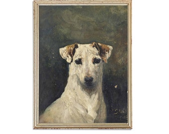 白い犬　絵画　原画 il_340x270.3568692245_fegh.jpg