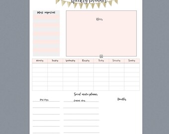 Printable weekly planner