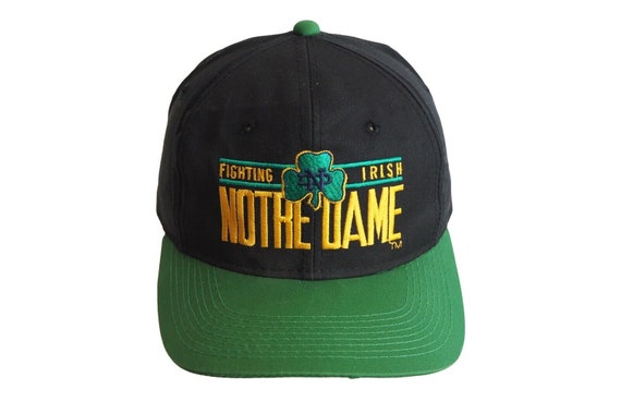 Vintage NOTRE DAME Fighting Irish Cap 90s sport h… - image 1