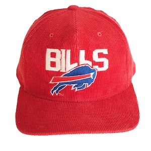 Vintage Buffalo Bills New Era Corduroy Cap 90s NFL sport hat red USA football team