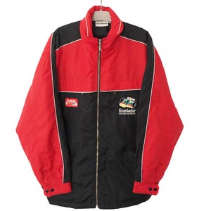 Vintage KROMBACHER Formula 1 Team Jacket Size XL red black logo F1 racing team