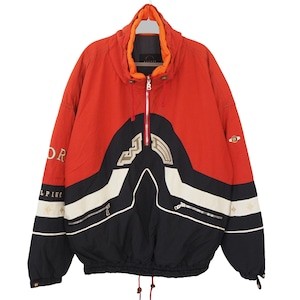 Vintage BOGNER Sports Alpine Ski Anorak Jacket 90s retro wear Size XXL orange black oversized streetwear